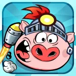 Скачать взломанную версию Turbo Pigs (Турбо-свиньи) [мод: без рекламы] на Андроид