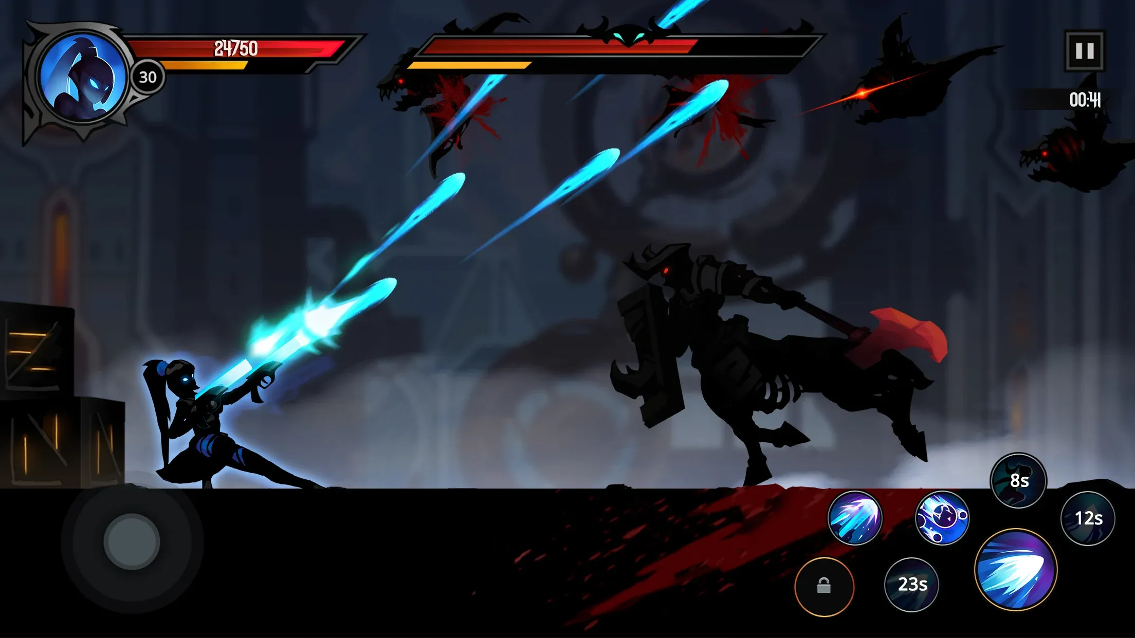 Shadow Knight v3.24.410 APK Мод (Меню, Скиллы без кулдауна, Бессмертие) Screenshot 4