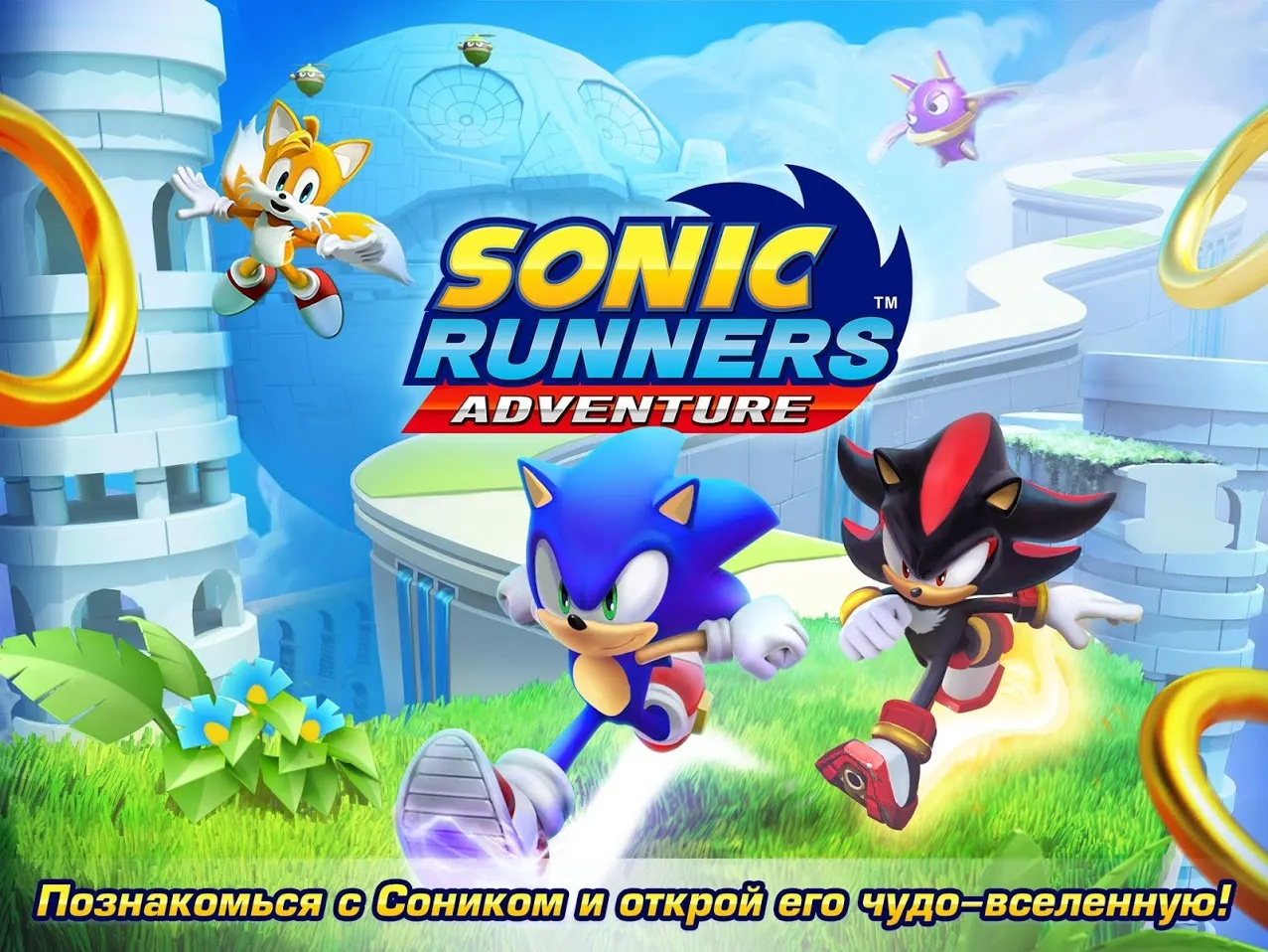 Sonic Runners Adventures – Новый раннер с Соником [мод: много денег] Screenshot 1