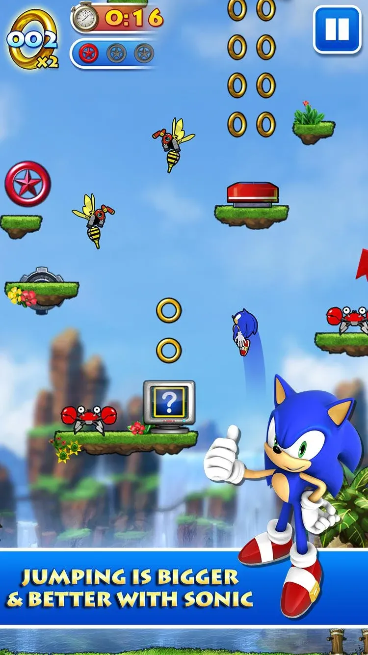 Sonic Jump Pro v2.5.0 APK Мод (Меню, Много денег, Всё открыто) Screenshot 2 Sonic Jump Pro v2.5.0 APK Мод (Меню, Много денег, Всё открыто) Screenshot 2
