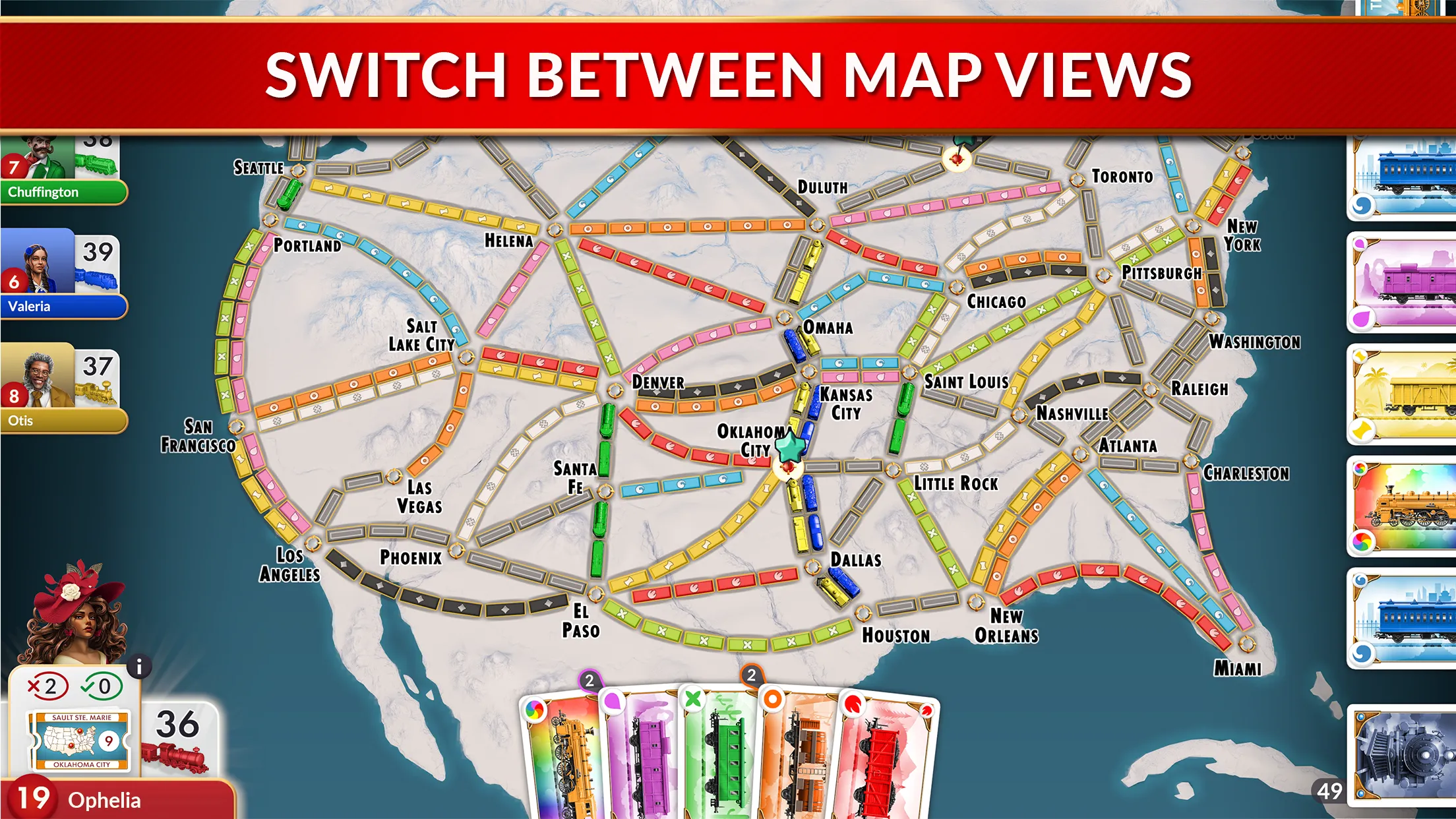 Ticket to Ride v1.10.3 APK Мод (Полная версия) Screenshot 2 Ticket to Ride v1.10.3 APK Мод (Полная версия) Screenshot 2
