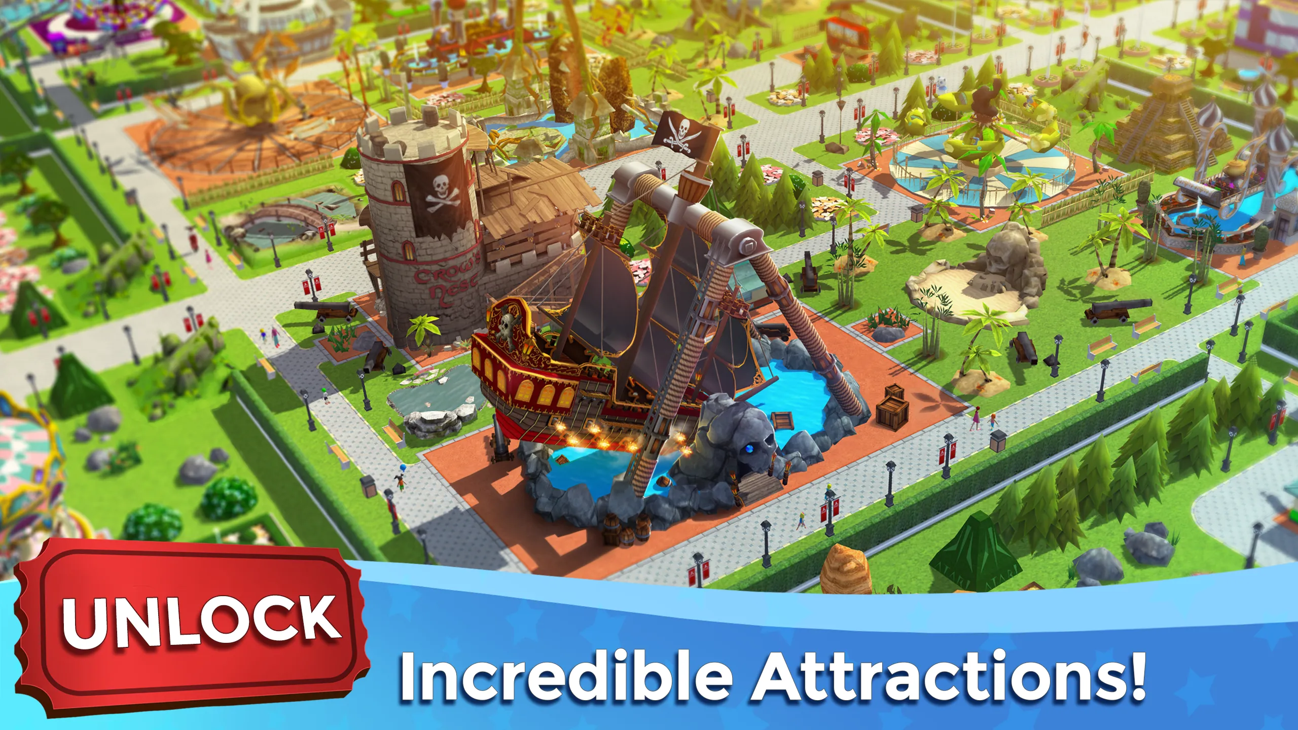 RollerCoaster Tycoon Touch v3.52.0 APK Мод (Много денег) Screenshot 3 RollerCoaster Tycoon Touch v3.52.0 APK Мод (Много денег) Screenshot 3