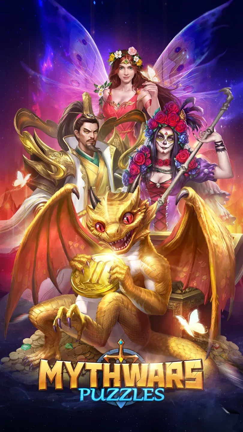 MythWars & Puzzles v2.3.44.1 APK Мод (Мультипликатор скорости) Screenshot 1