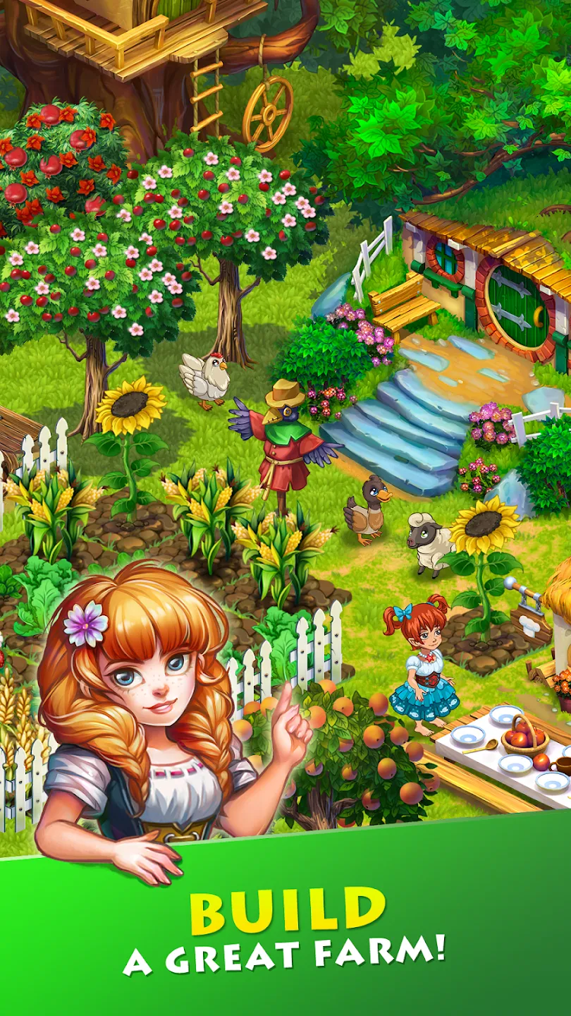 Долина Ферм: Семейная ферма v6.2.5 APK Мод (Бесплатные покупки) Screenshot 1