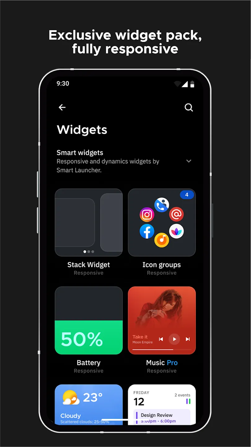 Smart Launcher 6 v6.6 build 010 APK Мод (Всё открыто, Pro) Screenshot 3