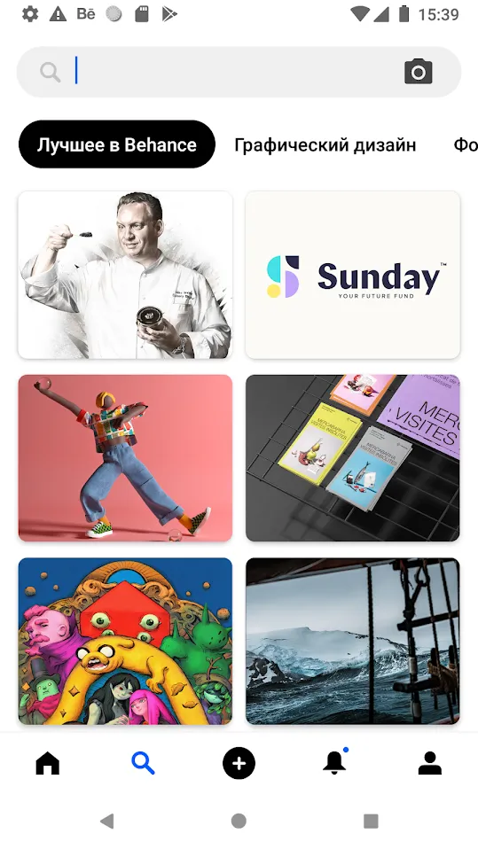 Behance – творческие портфолио Screenshot 2 Behance – творческие портфолио Screenshot 2