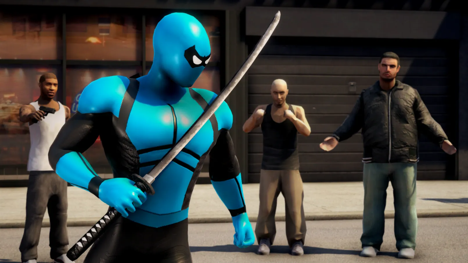 Blue Ninja : Superhero Game [мод: много денег] Screenshot 2