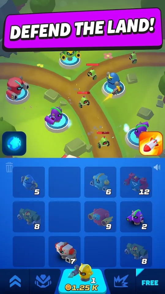 Merge Tower Bots [мод: много денег] Screenshot 2