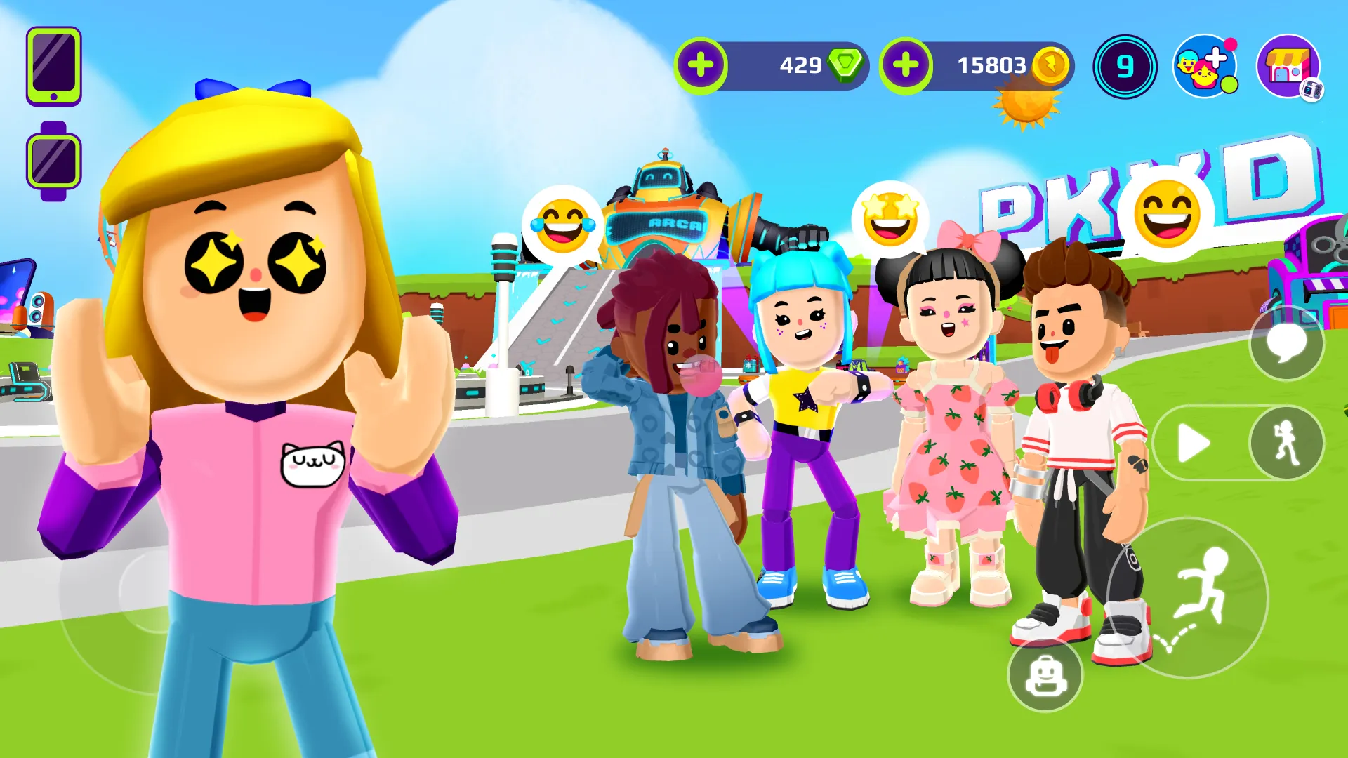 PK XD v1.86.5 APK Мод (Всё открыто, Усилитель прыжков, Без рекламы) Screenshot 1 PK XD v1.86.5 APK Мод (Всё открыто, Усилитель прыжков, Без рекламы) Screenshot 1