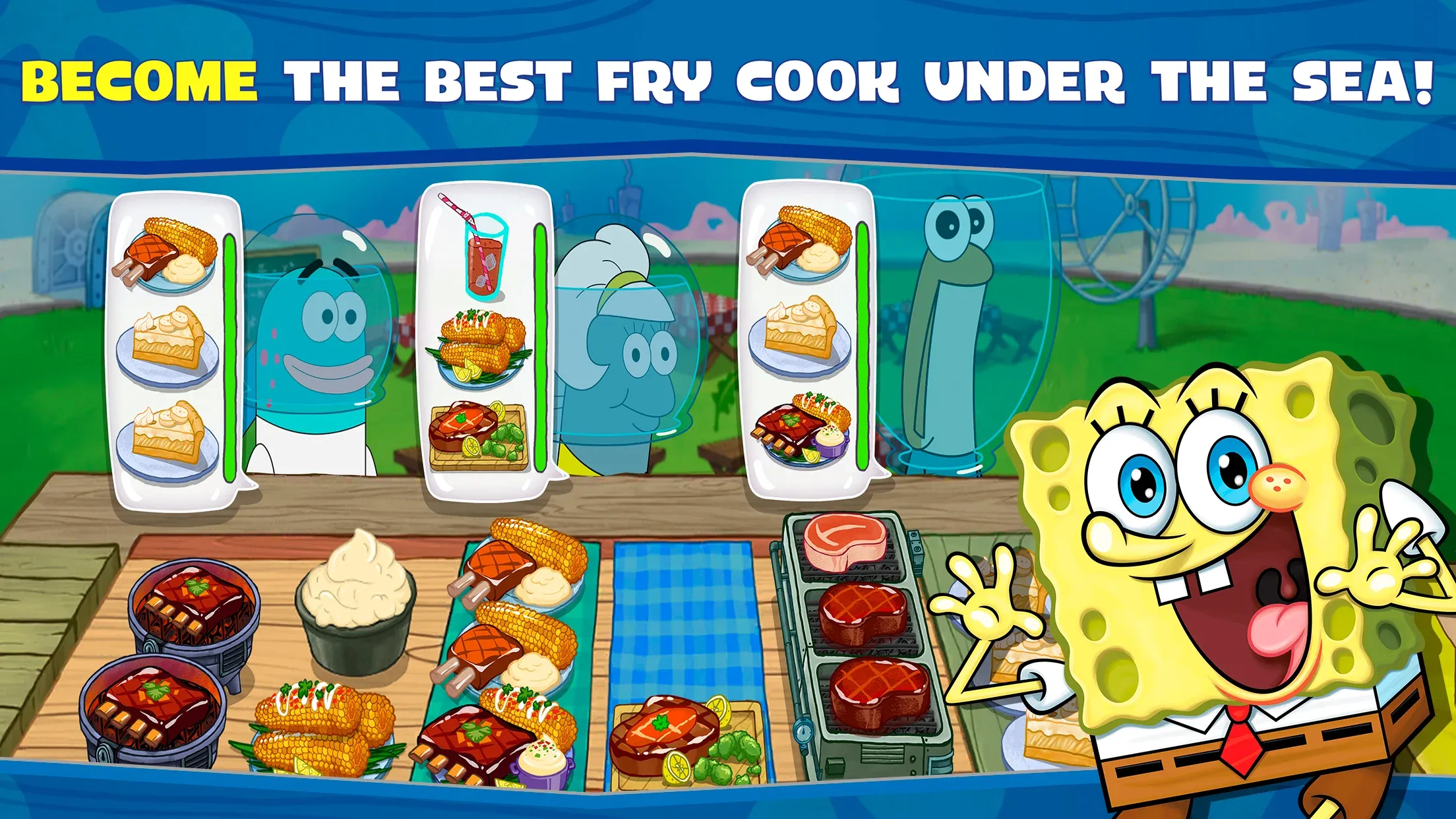 Губка Боб: готовка бургеров! v5.10.7 APK Мод (Много денег) Screenshot 1 Губка Боб: готовка бургеров! v5.10.7 APK Мод (Много денег) Screenshot 1
