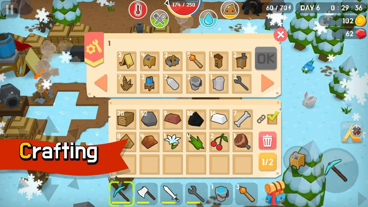 Mine Survival v2.9.4 APK Мод (Много денег) Screenshot 2 Mine Survival v2.9.4 APK Мод (Много денег) Screenshot 2