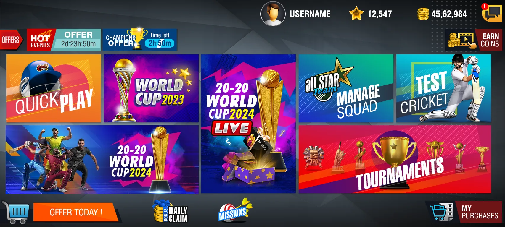 World Cricket Championship 2 v5.4.7 APK Мод (Много денег) Screenshot 3 World Cricket Championship 2 v5.4.7 APK Мод (Много денег) Screenshot 3