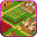 Взломанная Farm Day Village фермер: Offline игры [мод: много денег] на Андроид