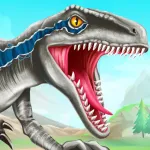 Скачать взломанную версию Dino Battle Мод (Много денег) на Андроид
