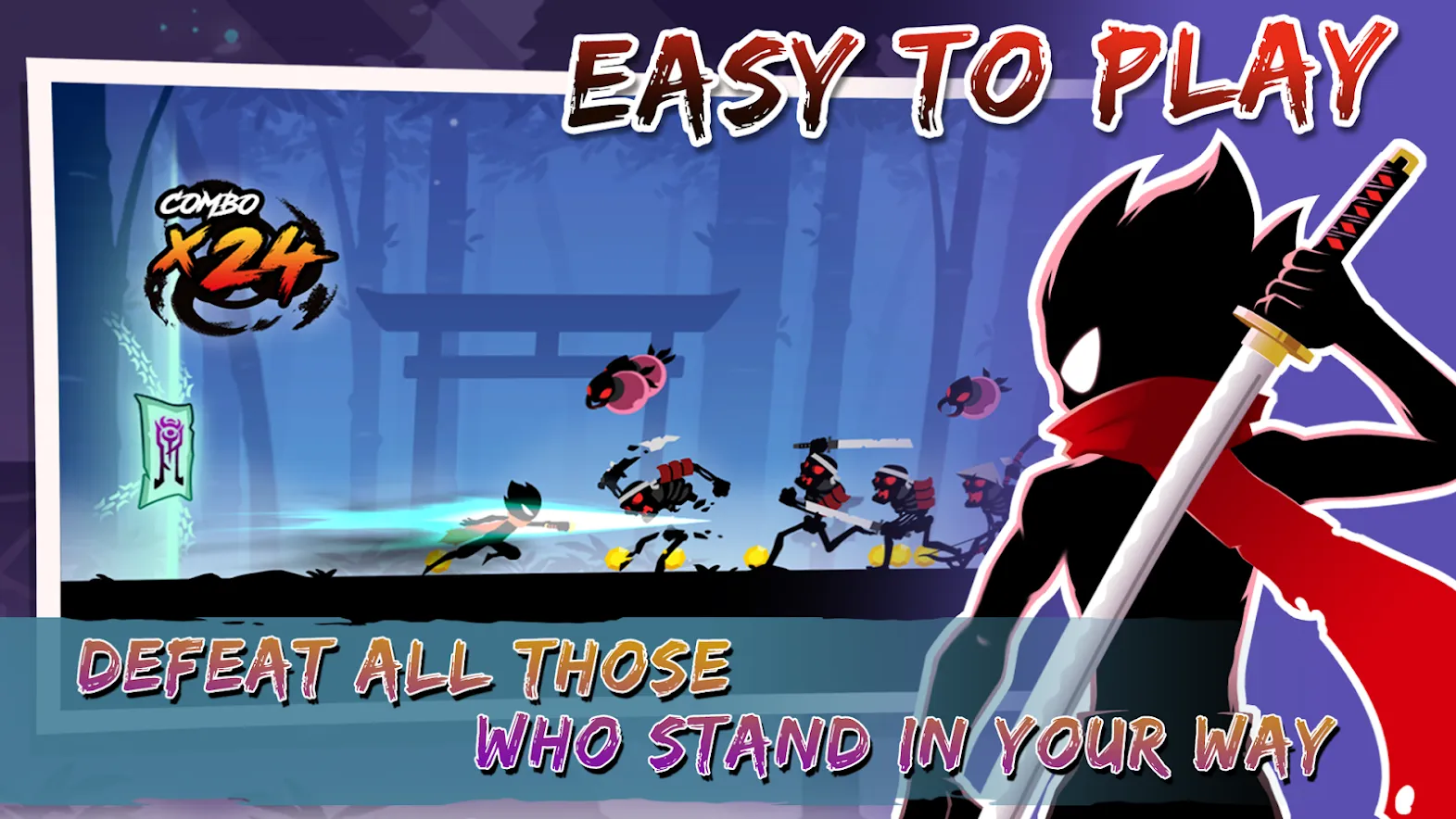 Stickman Revenge: Demon Slayer [мод: много денег] Screenshot 2