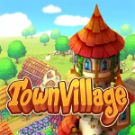Скачать взломанную версию Town Village Ферма Строить [мод: много денег] на Андроид