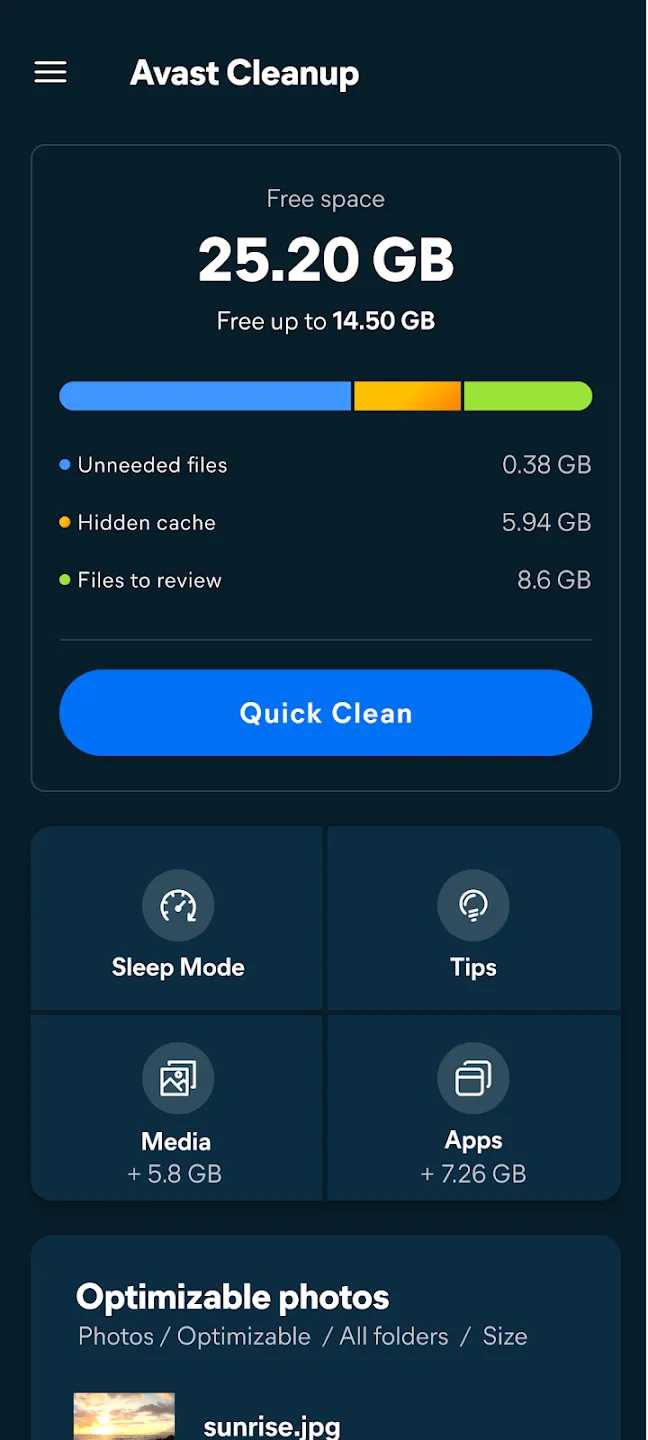 Avast Cleanup v26.06.0 APK Мод (Всё открыто, Premium) Screenshot 1 Avast Cleanup v26.06.0 APK Мод (Всё открыто, Premium) Screenshot 1