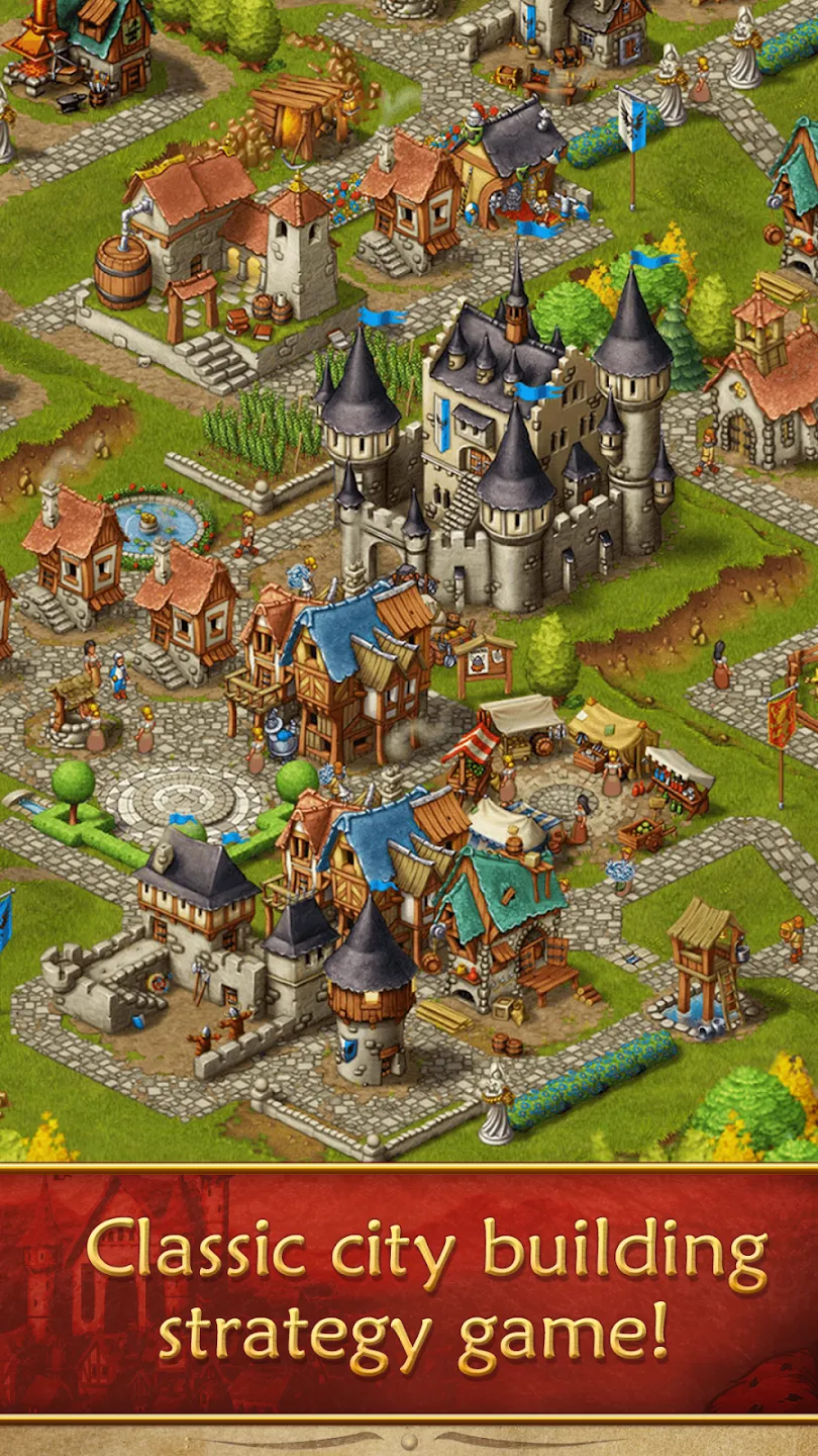 Townsmen Premium v1.14.14 APK Мод (Много денег) Screenshot 1