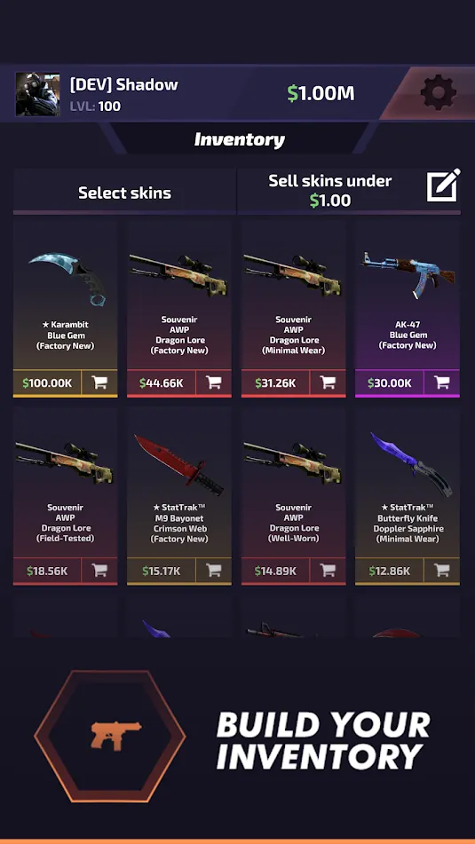 Case Battle: Skins Simulator – Idle Clicker Games [мод: бесплатные покупки] Screenshot 2