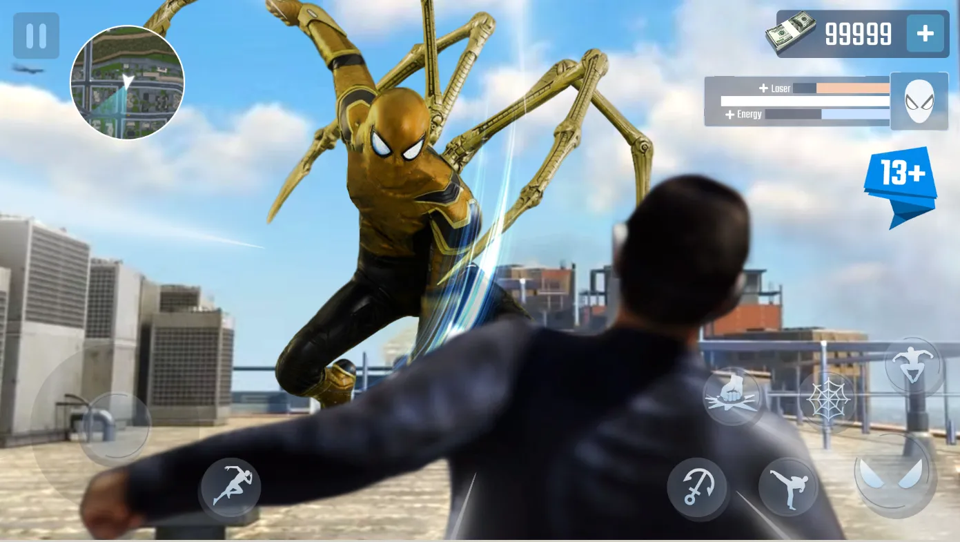 Spider Rope Hero – Gangster New York City [мод: бесплатные покупки] Screenshot 2