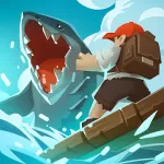 Взломанная Epic Raft: Fighting Zombie Shark Survival [мод: много денег] на Андроид