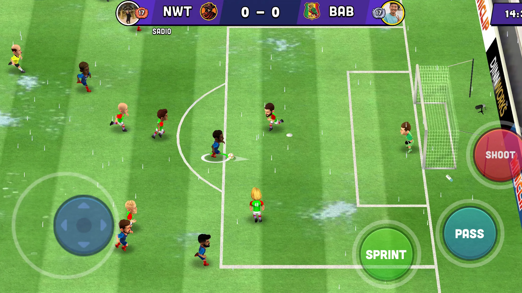 Mini Football v4.8.0 APK Мод (Меню, Тупой враг, Скорость) Screenshot 1 Mini Football v4.8.0 APK Мод (Меню, Тупой враг, Скорость) Screenshot 1
