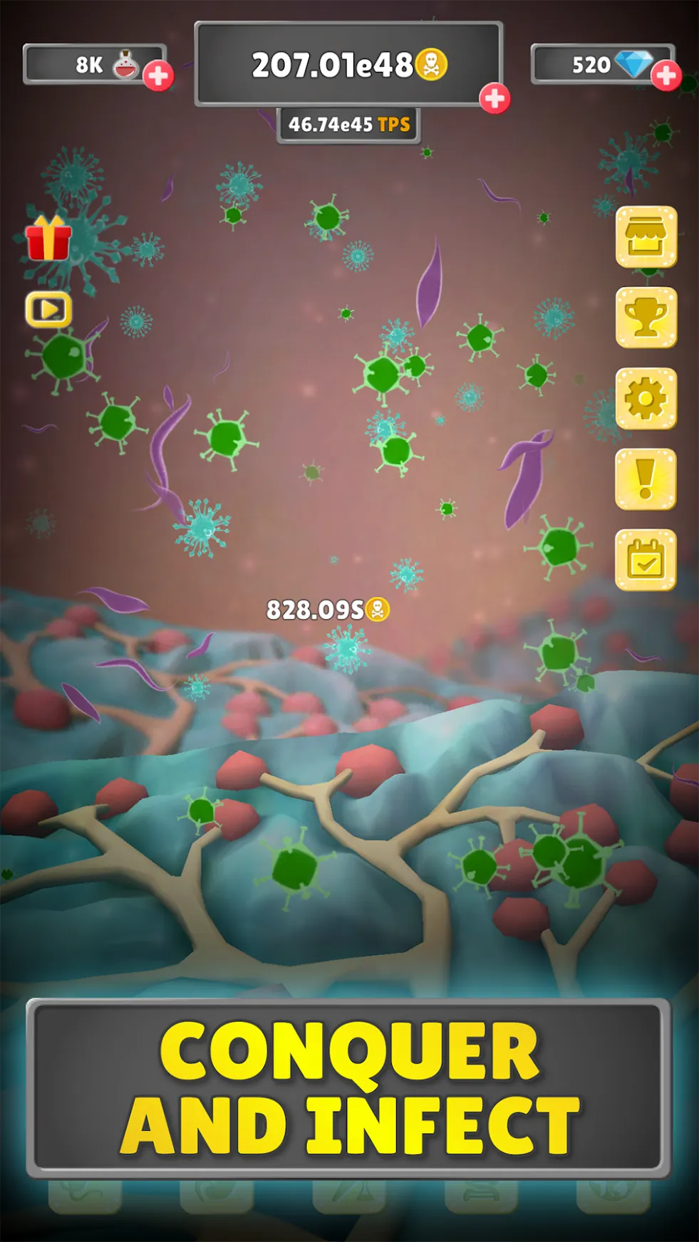 Idle Plague v1.2.3 APK Мод (Много денег) Screenshot 2 Idle Plague v1.2.3 APK Мод (Много денег) Screenshot 2