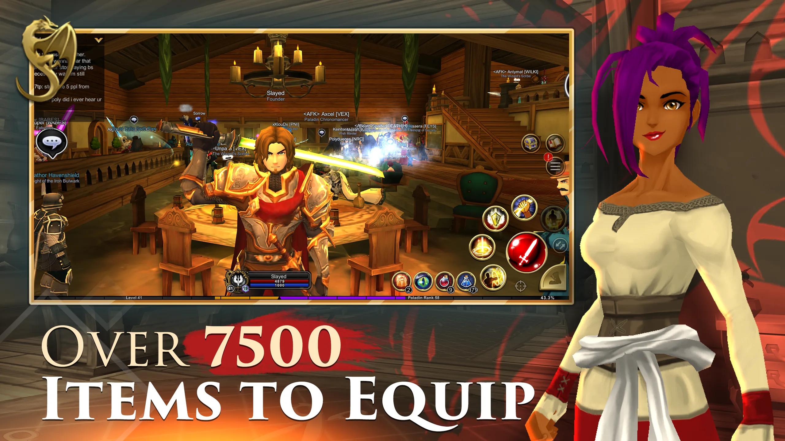 AdventureQuest 3D v1.159.1 APK Мод (Меню, Полёт (хак), Скорость) Screenshot 3 AdventureQuest 3D v1.159.1 APK Мод (Меню, Полёт (хак), Скорость) Screenshot 3
