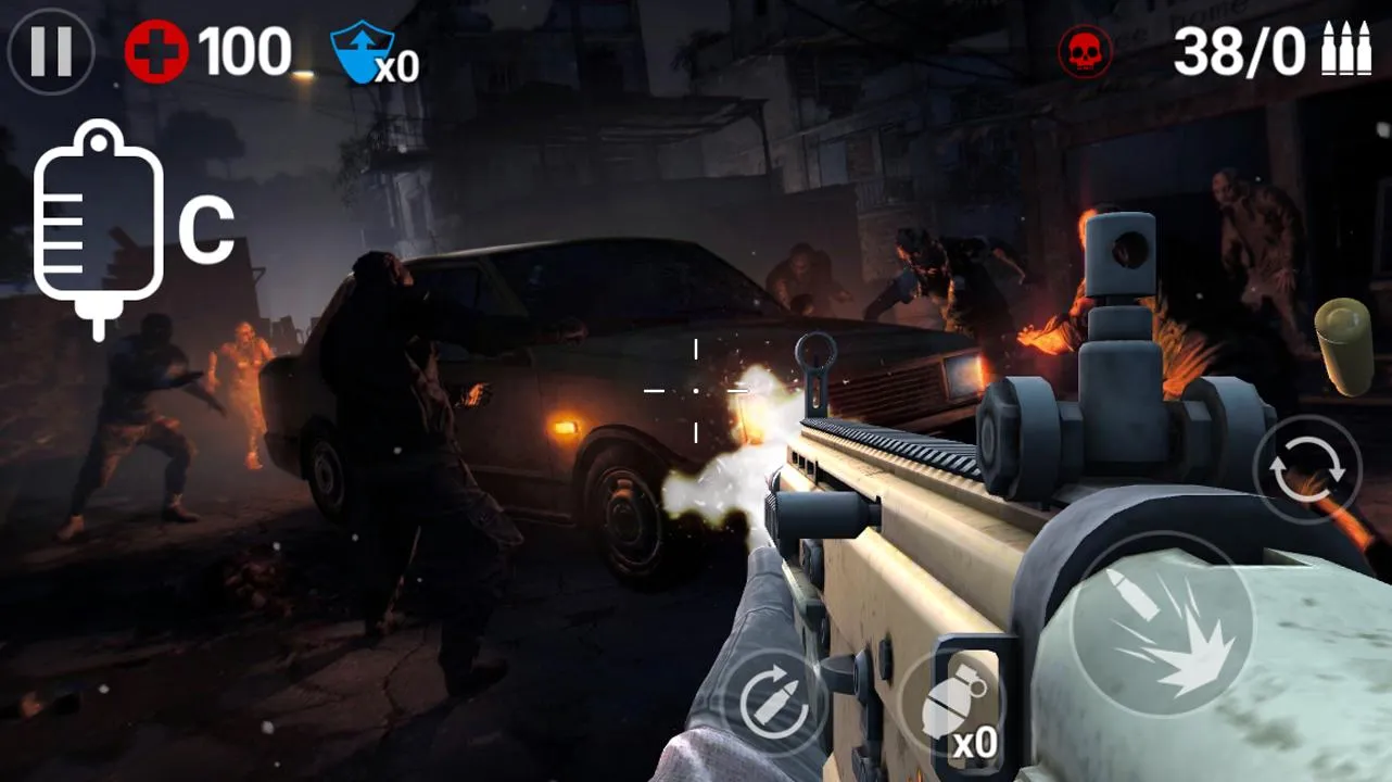 Gun Trigger Zombie [мод: режим бога] Screenshot 1