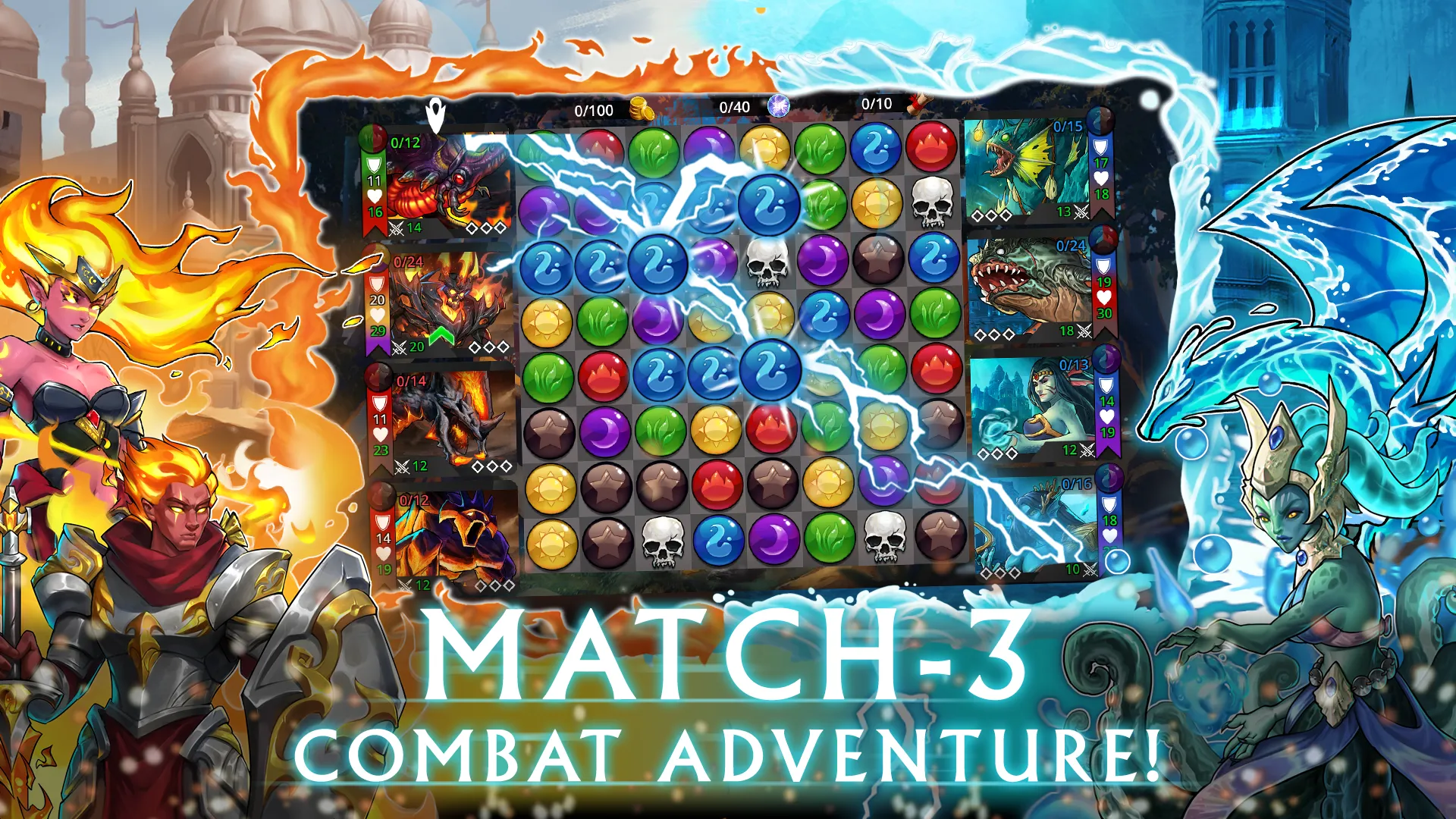 Gems of War v9.2.0 APK Мод (Меню, Режим бога) Screenshot 1 Gems of War v9.2.0 APK Мод (Меню, Режим бога) Screenshot 1