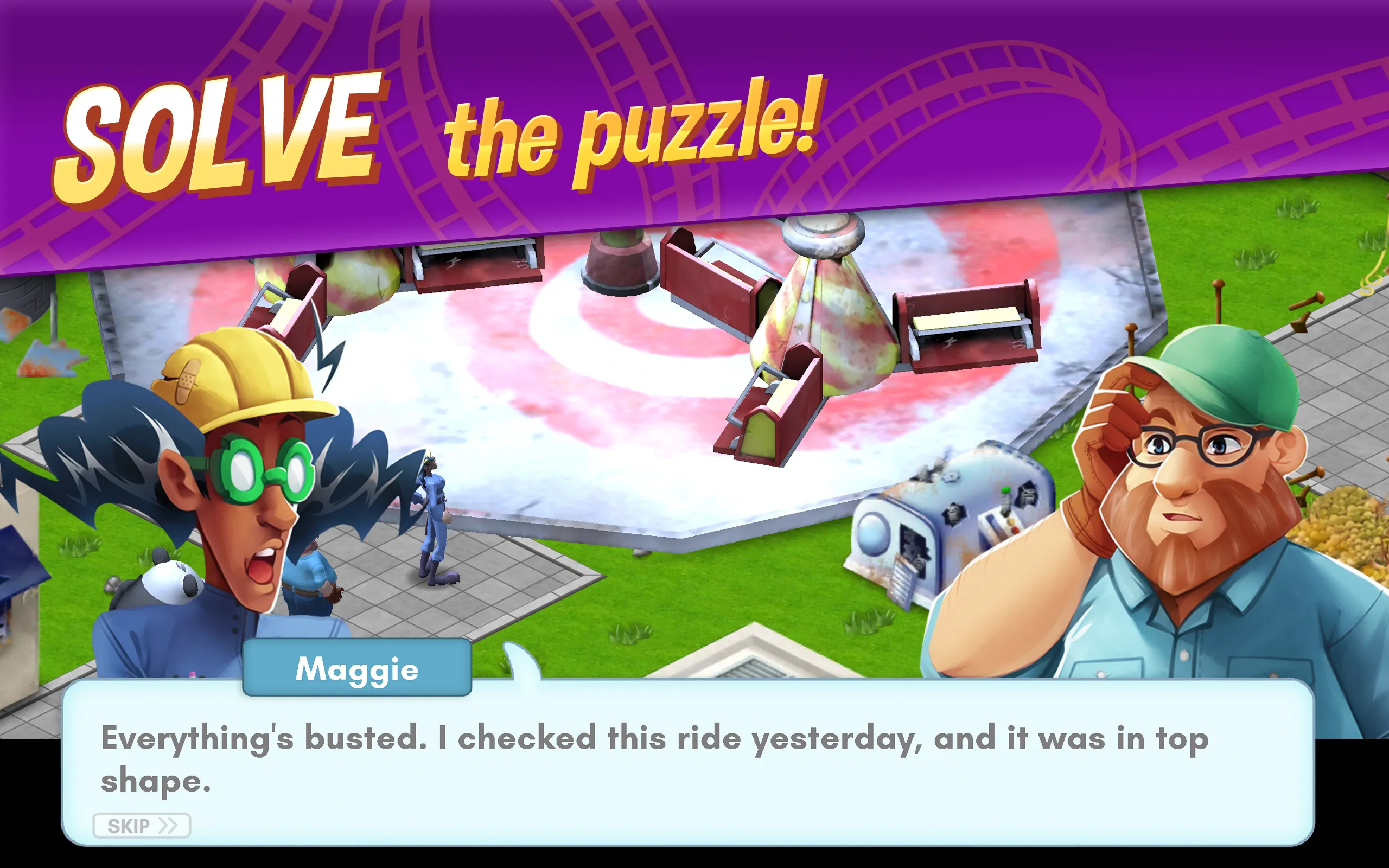 RollerCoaster Tycoon® Puzzle [мод: много денег] Screenshot 5