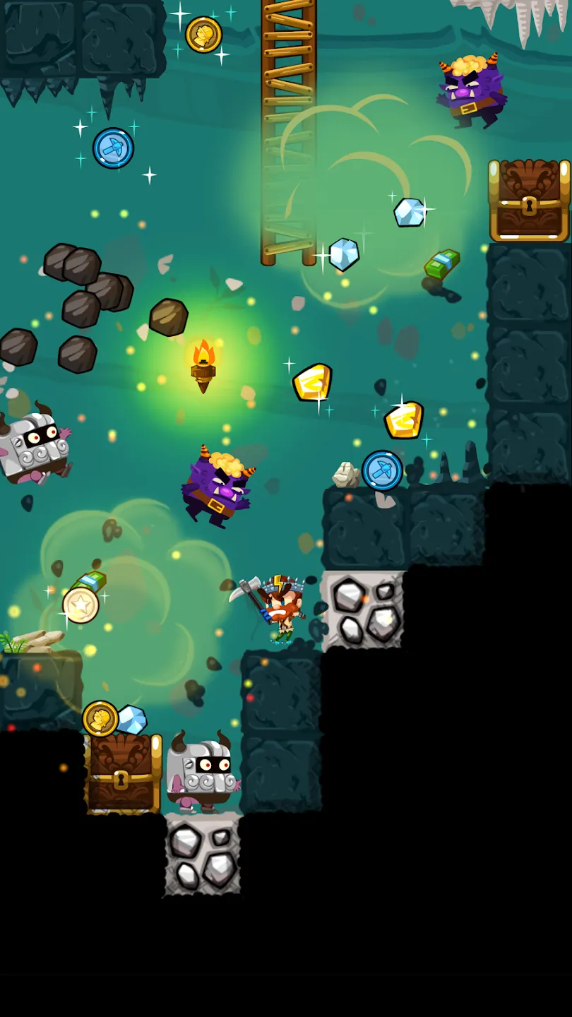 Pocket Mine 3 v66.4.0 APK Мод (Меню, Выносливость, Деньги, Магнит) Screenshot 1