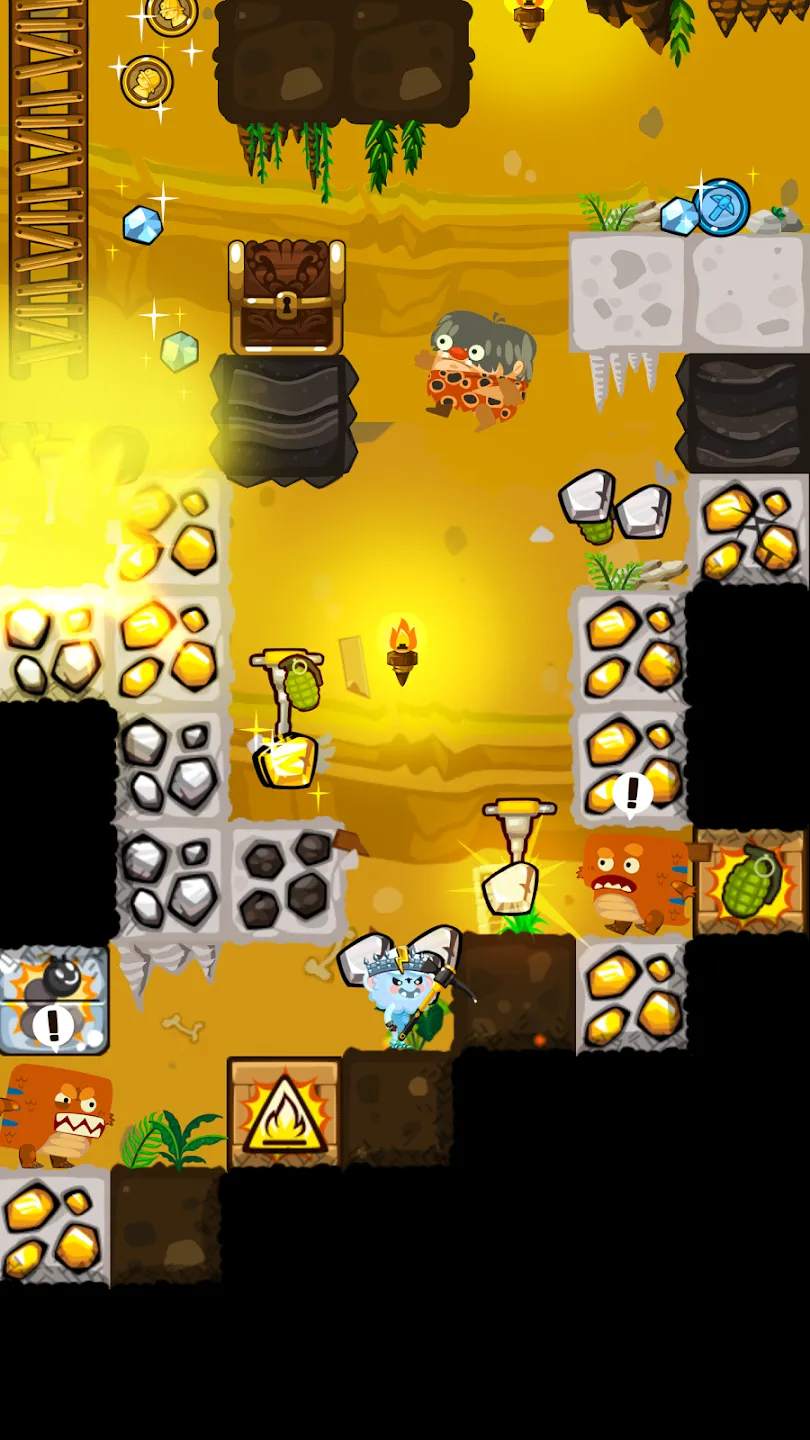 Pocket Mine 3 v66.4.0 APK Мод (Меню, Выносливость, Деньги, Магнит) Screenshot 2