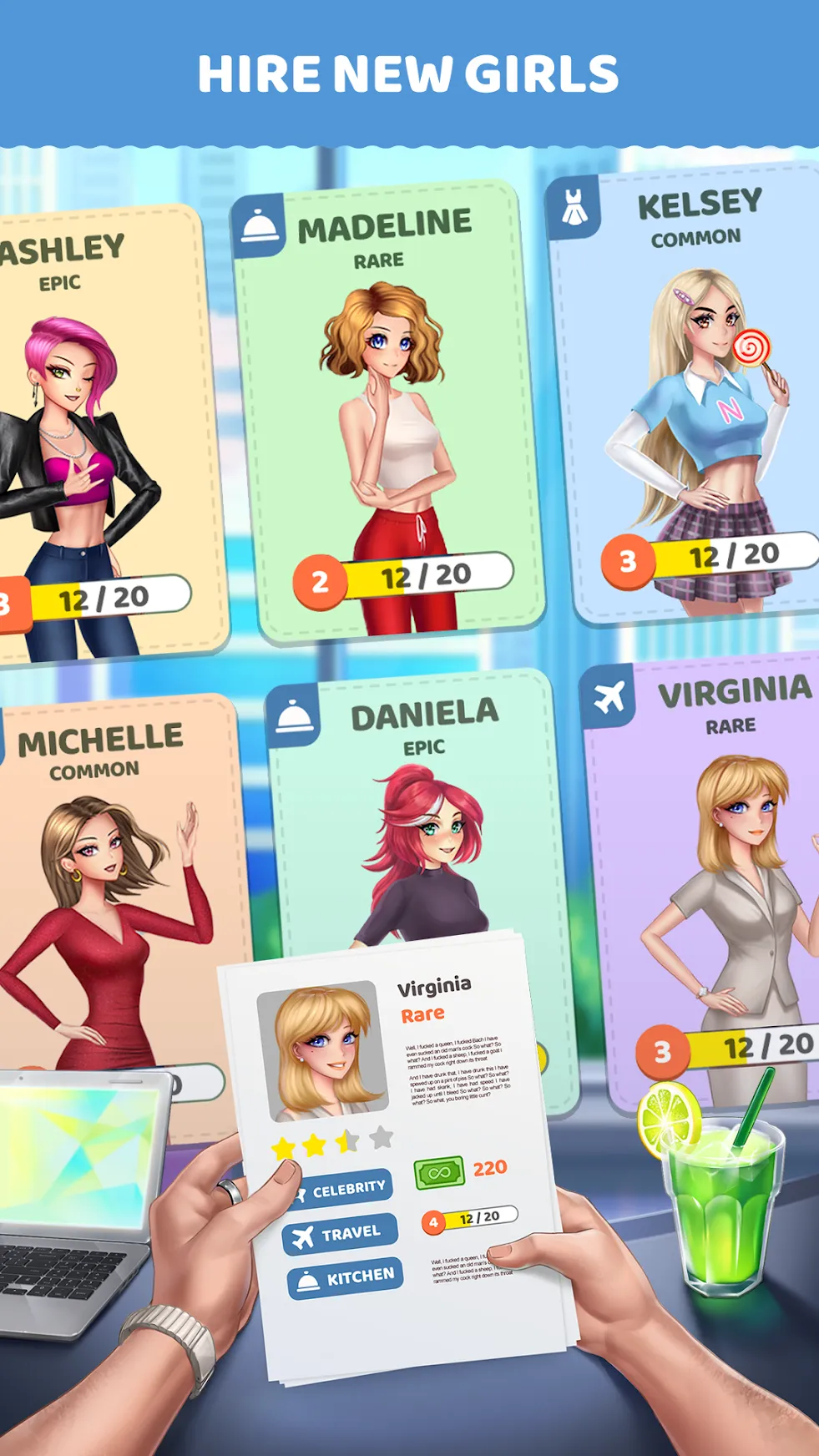 Streamgirls Inc. [мод: много денег] Screenshot 2