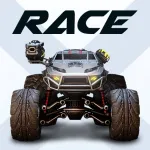Скачать взлом RACE: Ракеты Арена Машины Экшн Мод (Много денег) на Андроид