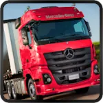 Скачать взлом Mercedes Truck Simulator Lux [мод: много денег] на Андроид