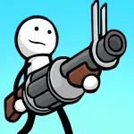 Скачать MOD One Gun: Stickman Мод (Много денег) на Андроид