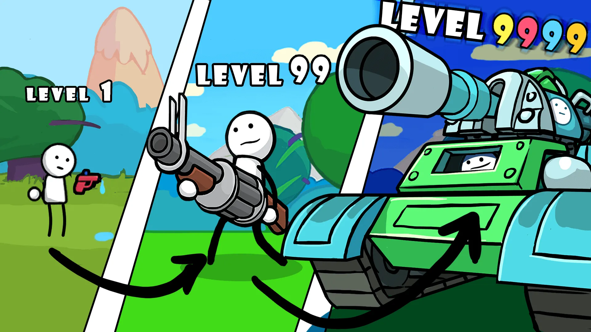 One Gun: Stickman v118 APK Мод (Много денег) Screenshot 1