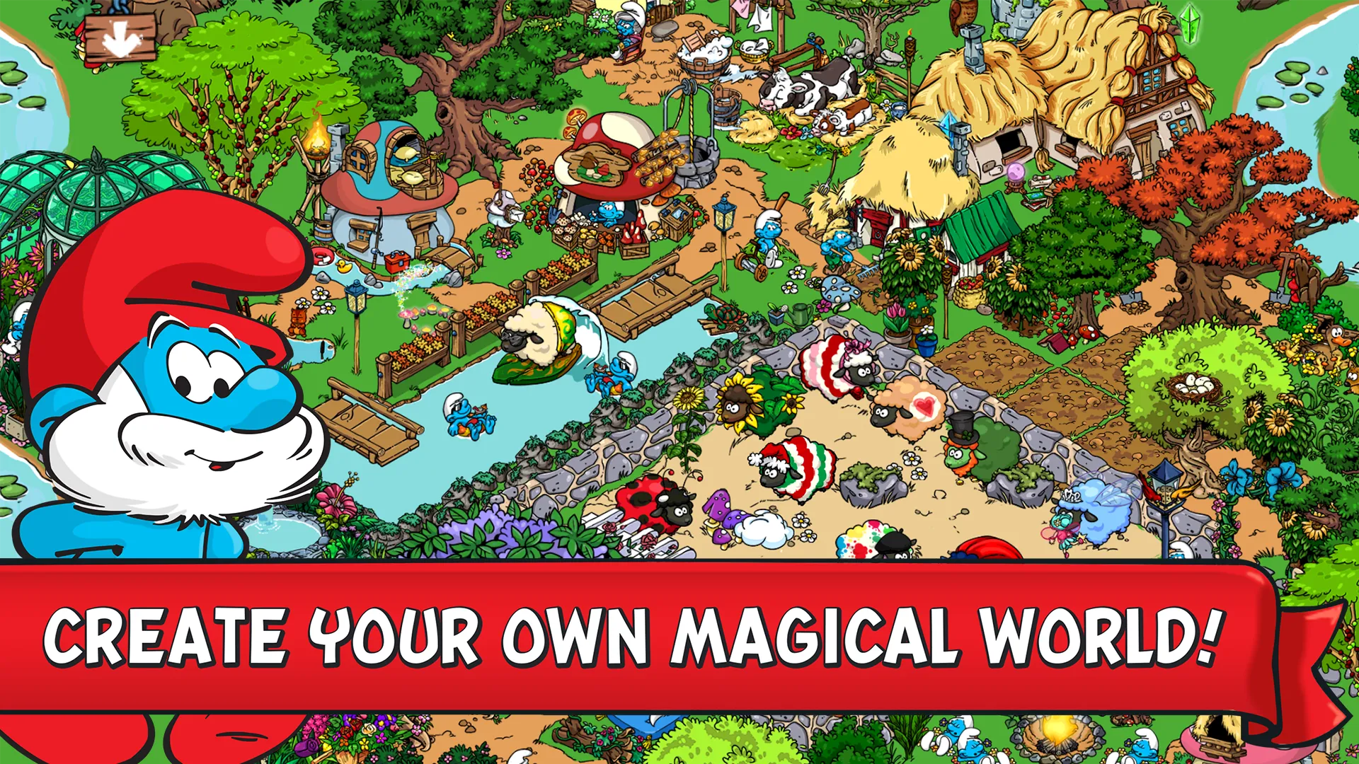 Smurfs' Village v2.95.0 APK Мод (Много денег) Screenshot 1 Smurfs' Village v2.95.0 APK Мод (Много денег) Screenshot 1