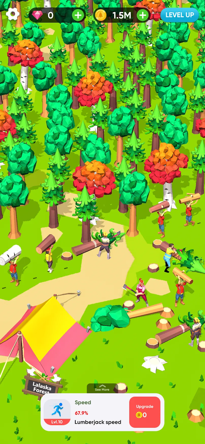 Idle Lumber Mill [мод: бесплатные покупки] Screenshot 5