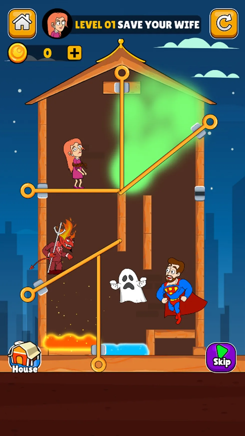 Home Pin: Pull The Pin Puzzle [мод: много денег] Screenshot 4