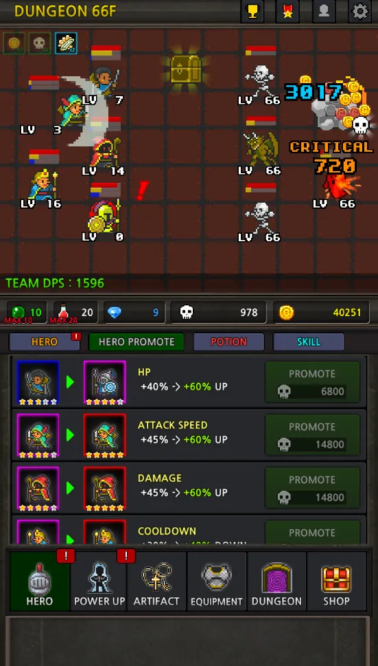 Поднятие вечеринки VIP v6.3.3 APK Мод (Меню, Множитель урона, Бесплатные покупки) Screenshot 5