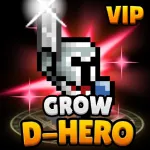 Скачать взломанную версию Grow Dungeon Hero VIP Мод (Меню, Один удар, Много денег) на Андроид