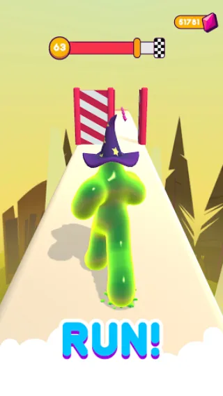 Blob Runner 3D v8.2.10 APK Мод (Много бриллиантов) Screenshot 1