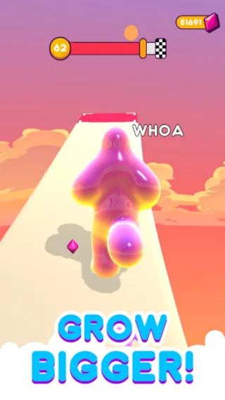 Blob Runner 3D v8.2.10 APK Мод (Много бриллиантов) Screenshot 2