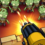 Скачать взломанную версию Zombie War Idle Defense Мод (Меню, Много денег) на Андроид