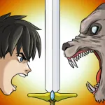 Скачать взлом Monster Hunter Clicker : RPG Idle game [мод: много денег] на Андроид
