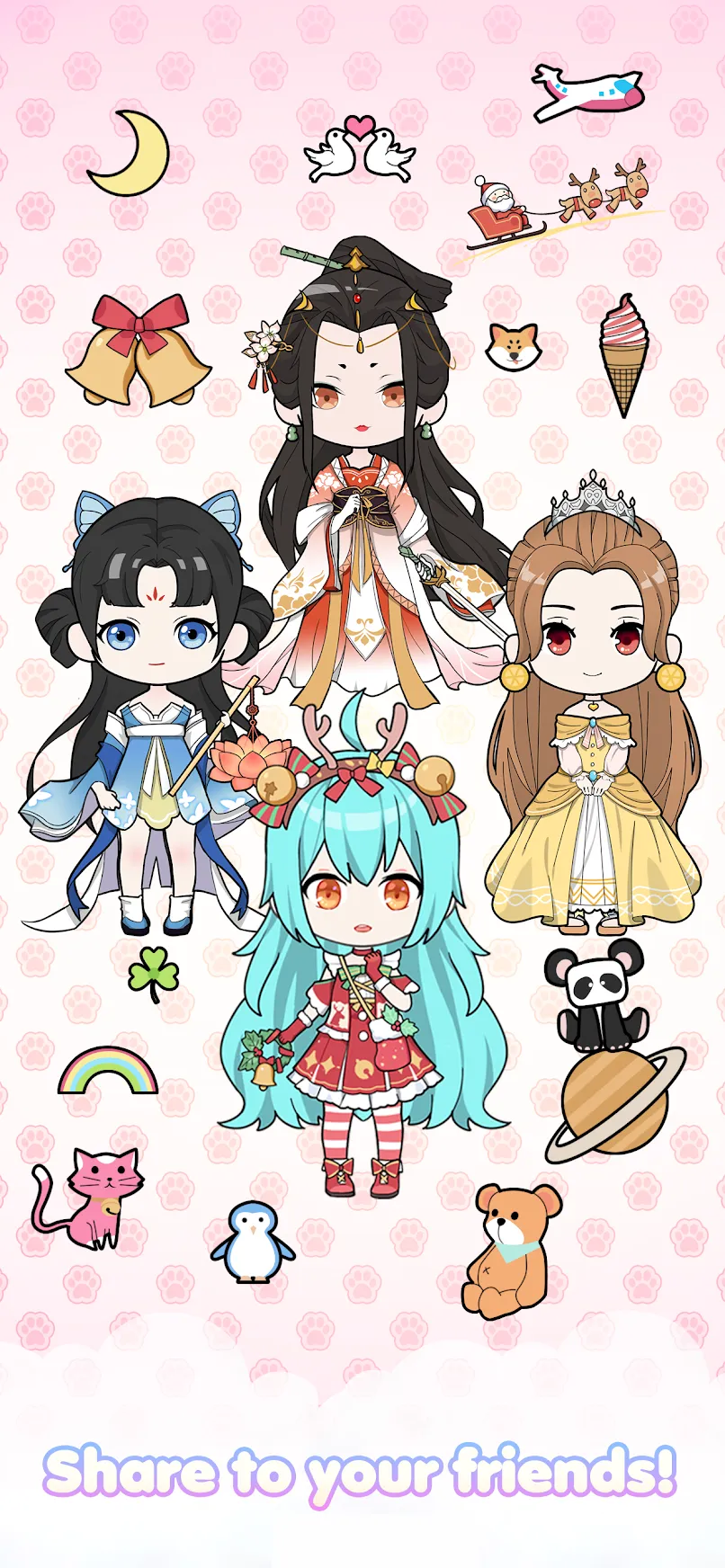 Vlinder Doll: Dress up games [мод: бесплатные покупки] Screenshot 5