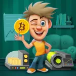 Скачать взломанную версию Майнер - симулятор биткоина [мод: много денег] на Андроид