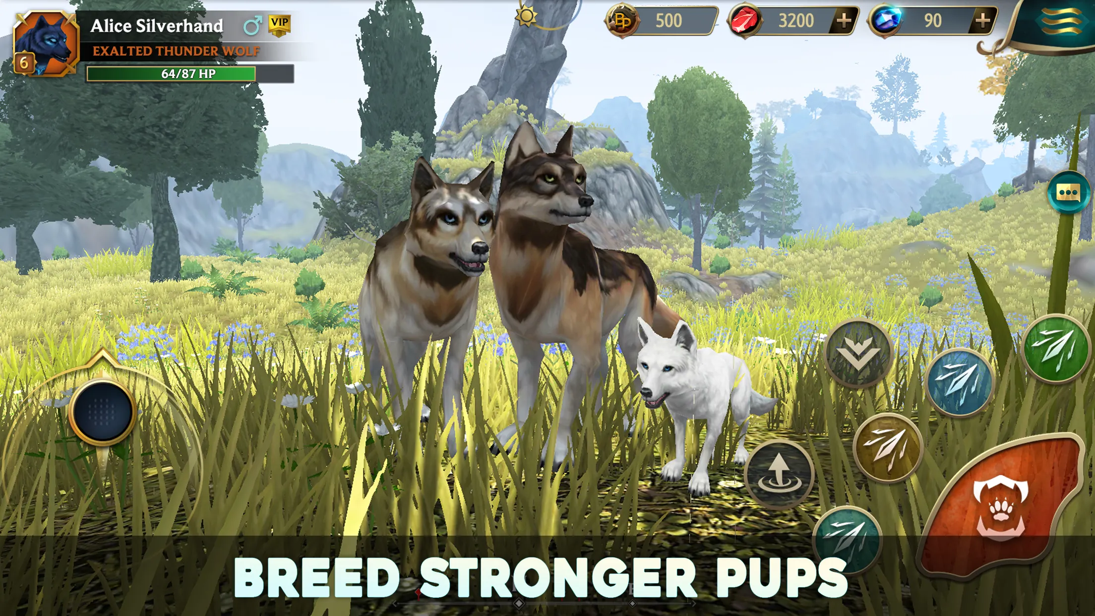 Wolf Tales - Wild Animal Sim v300418 APK Мод (Меню, Скиллы без кулдауна) Screenshot 1 Wolf Tales - Wild Animal Sim v300418 APK Мод (Меню, Скиллы без кулдауна) Screenshot 1
